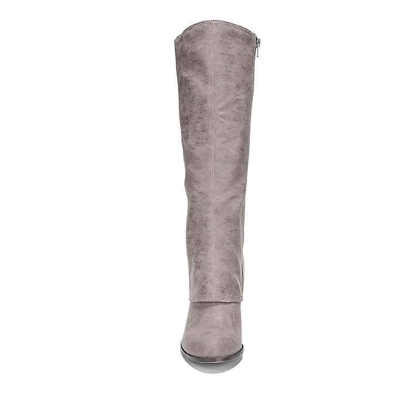 Wide Calf Interwoven Lace Back Knee High Tall Boot - Picture 6 of 8